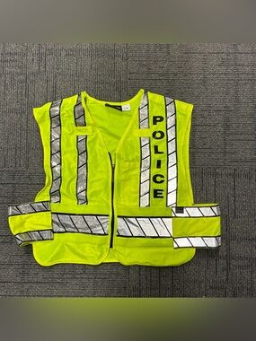 Blauer Hi Vis Reflective Police Traffic Vest For Traffic Control Small-medium